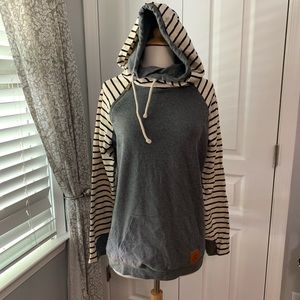 Double hooded sweatshirt